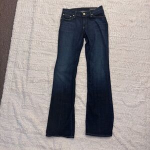 Chip & pepper 26 Women's dark wash designer jeans made in USA tall girl friendly